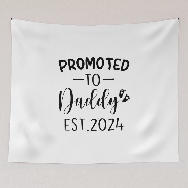 Item preview, gift promoted to daddy est 2024, pregnancy announcement, father's dad, matching Mommy Daddy EST, couples pregnancy announcement  funny sarcastic Rude Offensive saying, designed and sold by joygift369.