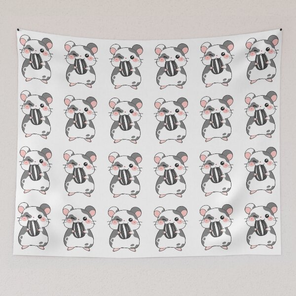 Item preview, Black and White Spotted Hamster designed and sold by MadeByBeata.