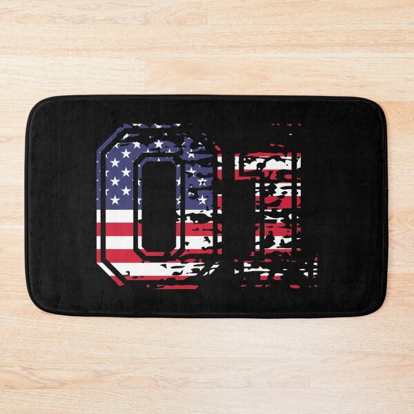 Artikelvorschau, 01. American Football Nummer USA null eins entworfen und verkauft von Proud Pro Gifts.