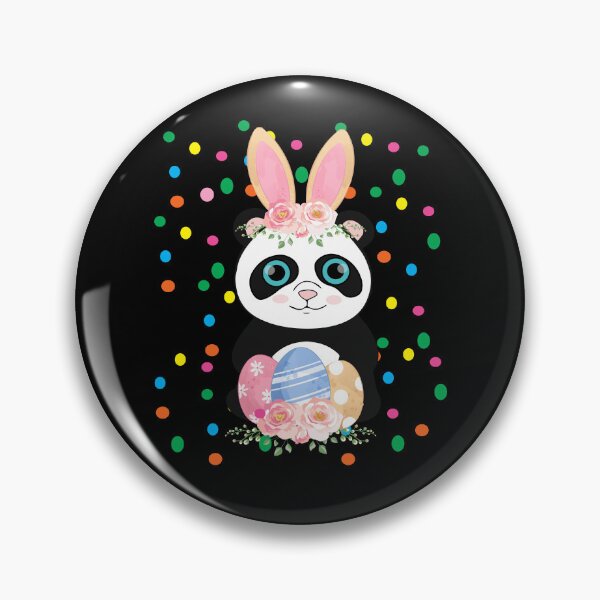 Item preview,  Easter, Panda Bunny, Panda with Easter Eggs designed and sold by mamahellfire31.
