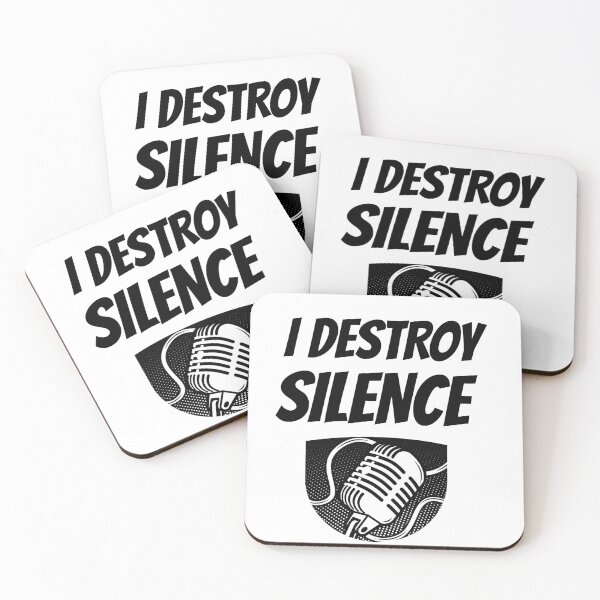 Item preview, I Destroy Silence - Vocalist designed and sold by designs from musicians for musicians.