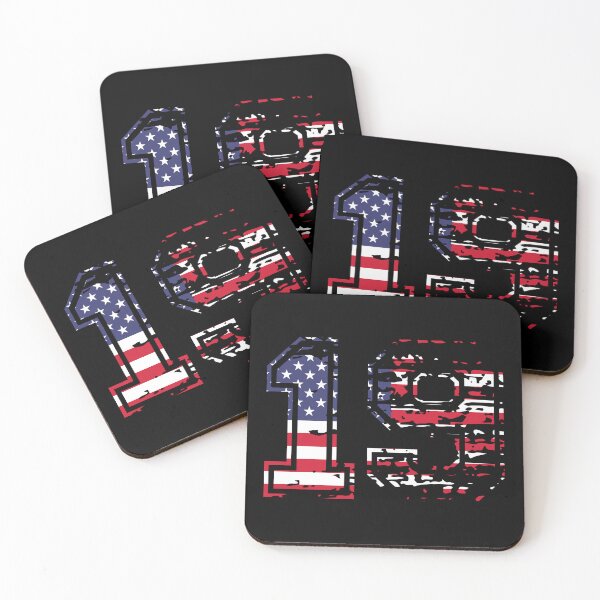 Item preview, 19 american football number USA nineteen designed and sold by Proud Pro Gifts.