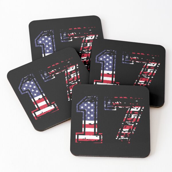 Item preview, 17 american football number USA seventeen designed and sold by Proud Pro Gifts.