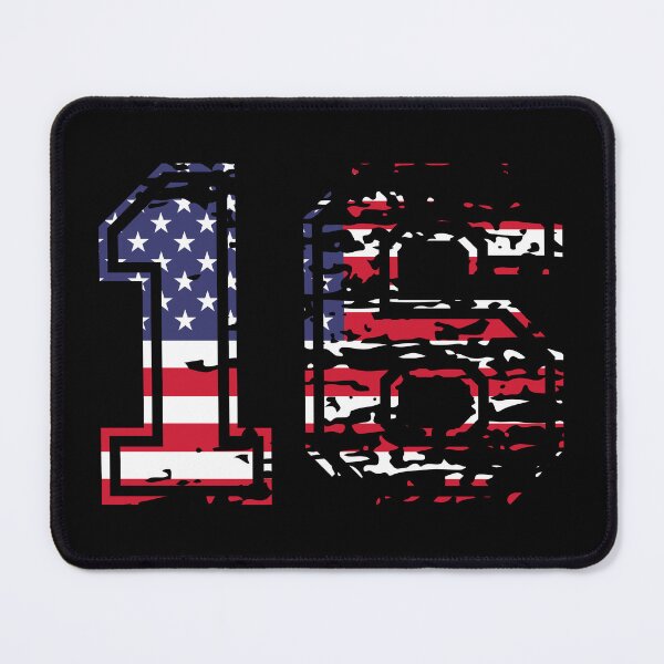 Item preview, 16 american football number USA sixteen designed and sold by Proud Pro Gifts.