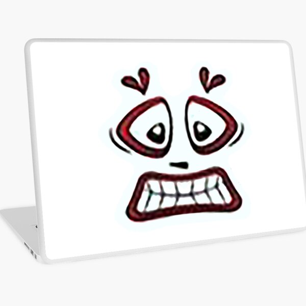 Monster, monster face, scary face, scared face, baby clothes, kids, funny face,  Laptop Skin