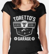 Toretto's Garage Women's Fitted Scoop T-Shirt