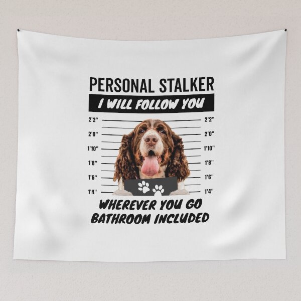 Item preview, Personal Stalker Dog – English Springer Spaniel designed and sold by More Cute Dogs.