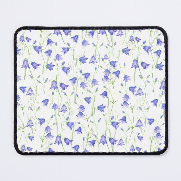Item preview, Very Peri Blue  hand drawn watercolor Campanula wildflower and peas pattern - designed and sold by UtArt.