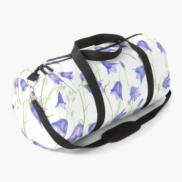 Item preview, Very Peri Blue  hand drawn watercolor Campanula wildflower and peas pattern - designed and sold by UtArt.