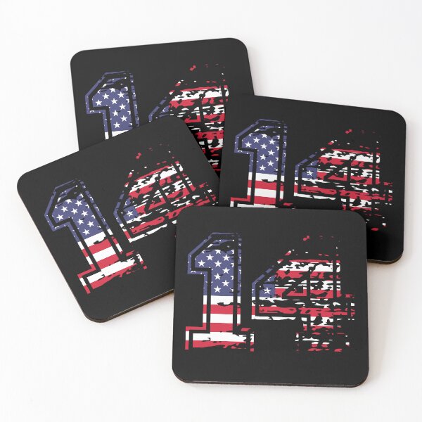 Item preview, 14 American football number USA fourteen designed and sold by Proud Pro Gifts.