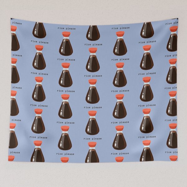 Item preview, Rice Please Soy Sauce Bottle Red Cap Umami White Rice Condiment designed and sold by RhysCa.