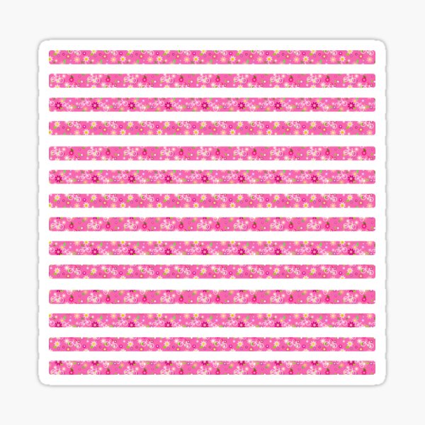 Pink Floral Bordered Scrapbook Paper