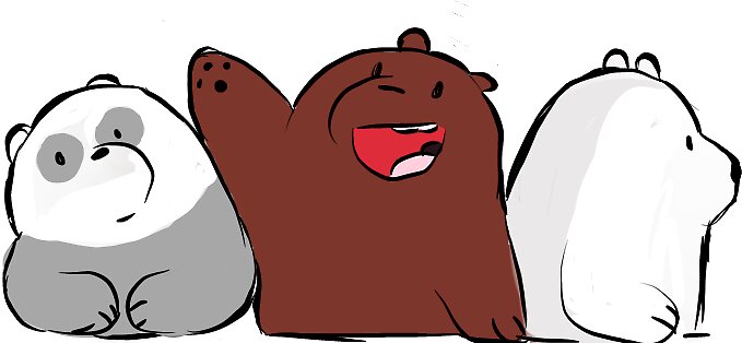 We Bare Bears: Stickers | Redbubble