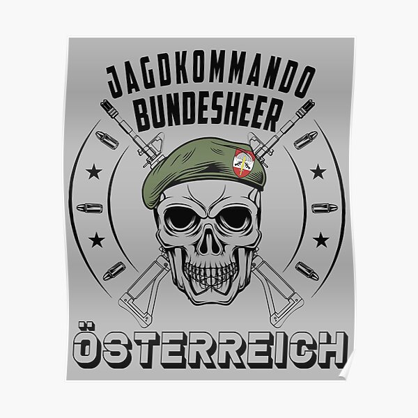 "Jagdkommando Österreich Spezialkräfte Miltär 1964" Poster by Rare