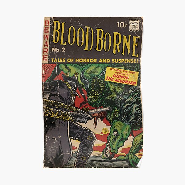Bloodborne - fan art de couverture de bande dessinée Poster