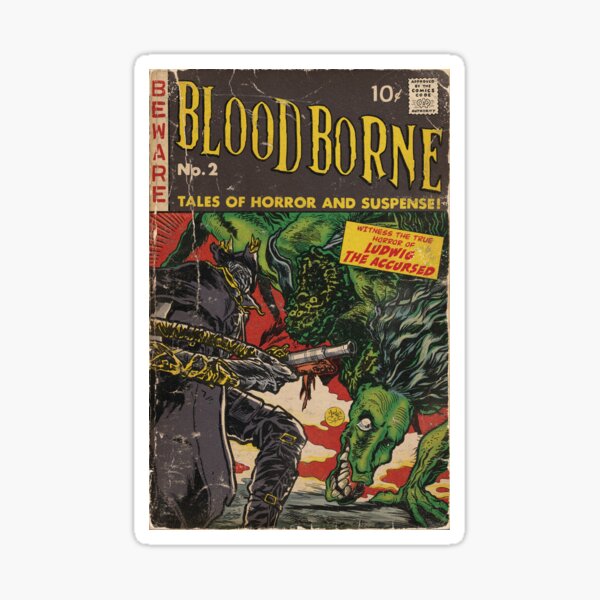 Bloodborne - comic cover fan art Sticker
