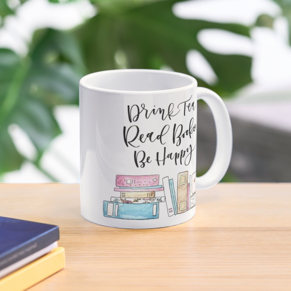 Bücher lesen Kaffeebecher