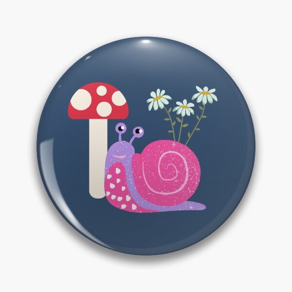 Item preview, Mushroom Snail and Daisies designed and sold by ArtsyJulez.