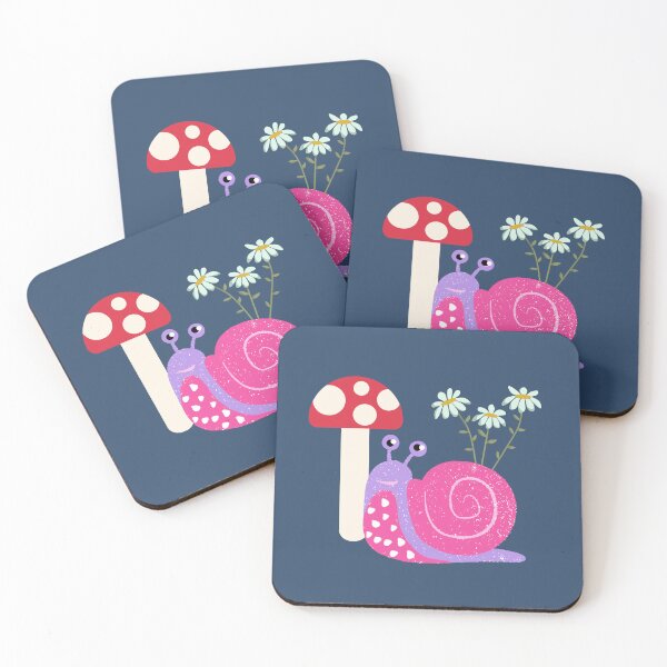 Item preview, Mushroom Snail and Daisies designed and sold by ArtsyJulez.