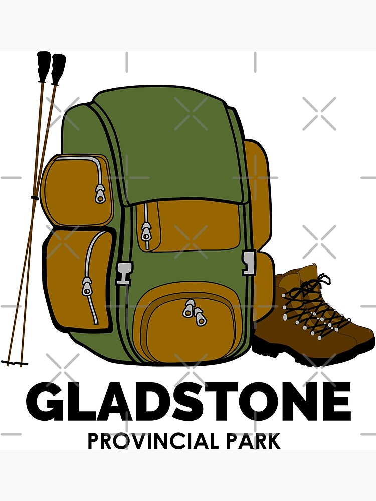 "Gladstone Provincial Park Backpack" Poster for Sale by esskay Redbubble