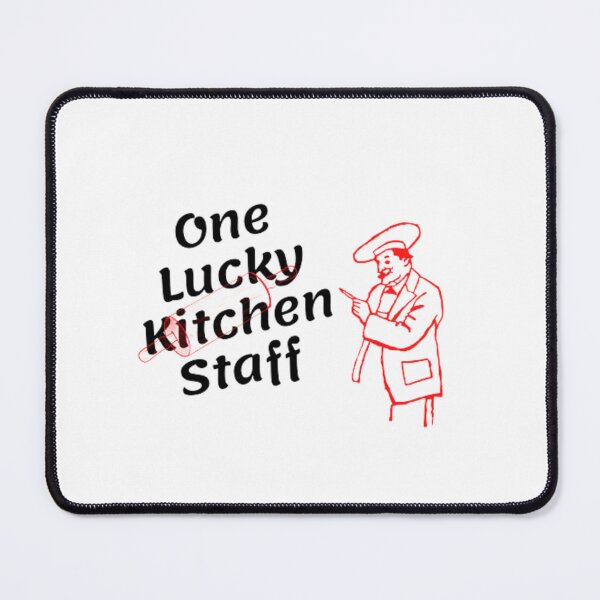 Item preview, One lucky kitchen Staff stickers designed and sold by m-m-rstore.