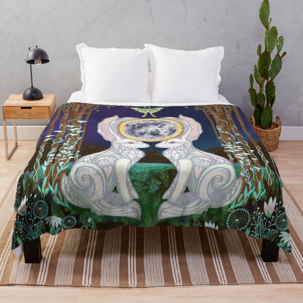 Item preview, Lunar Hares Ostara Spring Equinox  designed and sold by tinaschofield.