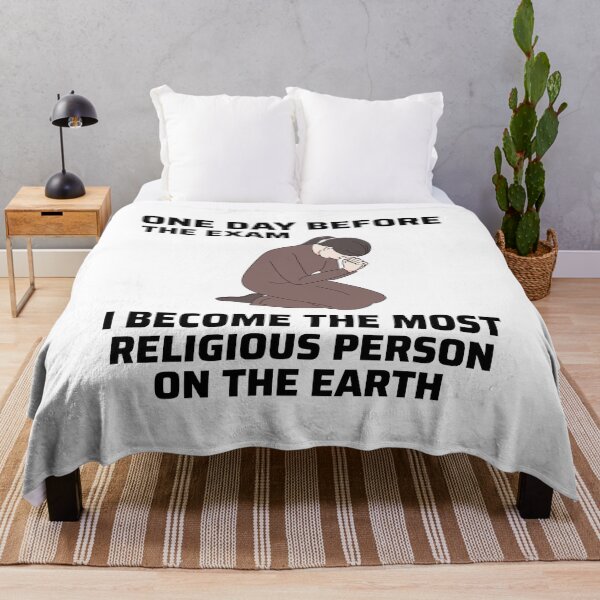 Item preview, Earth Exam Religiuos School Student Funny Quote designed and sold by TastefulTees.