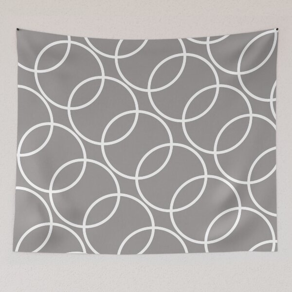 Item preview, Grey Home, Grey with Interlocking Circles, Grey Home Decor designed and sold by mamahellfire31.
