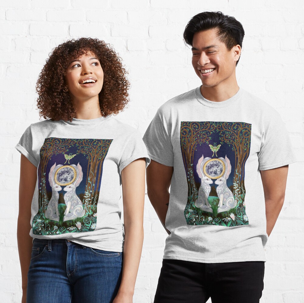 Lunar Hares Ostara Spring Equinox Classic T-Shirt