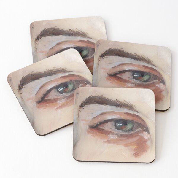 Item preview, Green Eye Oil Painting designed and sold by AnitasArtStore.