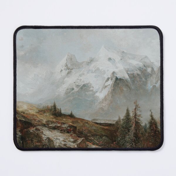 Item preview, Vintage and Classical Mountains painting designed and sold by apopofbeauty.