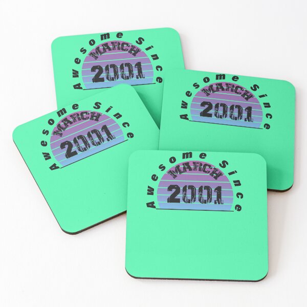 Item preview, AWESOME SINCE MARCH 2001 21TH BIRTHDAY designed and sold by LunarVision.