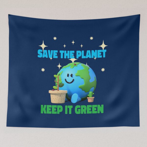 Item preview, Save The Planet Keep It Green. Environmental Activist 3D designed and sold by Rebel-Design.