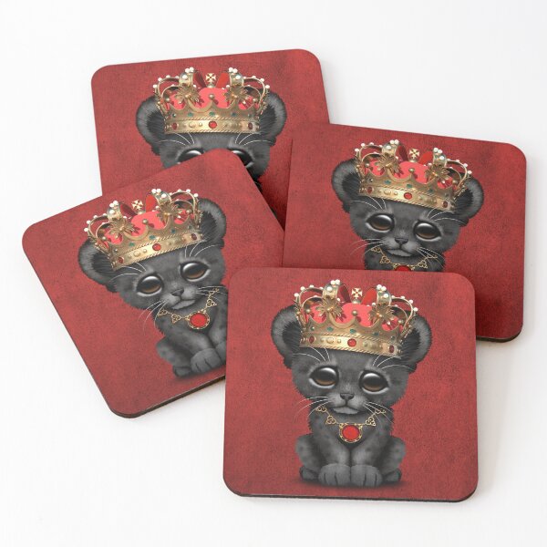 Item preview, Cute Royal Black Panther Wearing Crown designed and sold by JeffBartels.