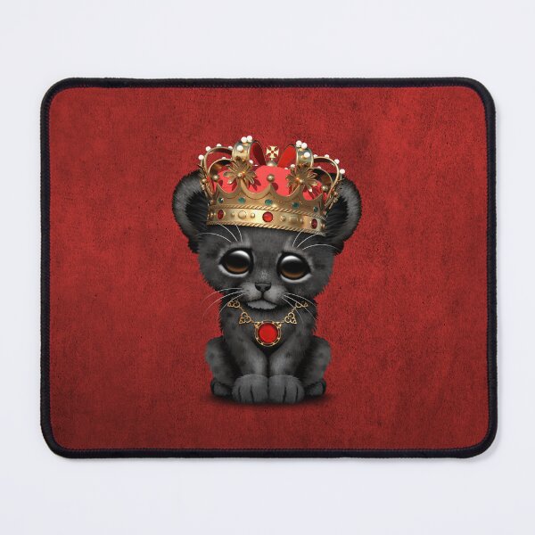 Item preview, Cute Royal Black Panther Wearing Crown designed and sold by JeffBartels.