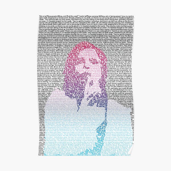 Badlands Lyrics (Gradient) Poster