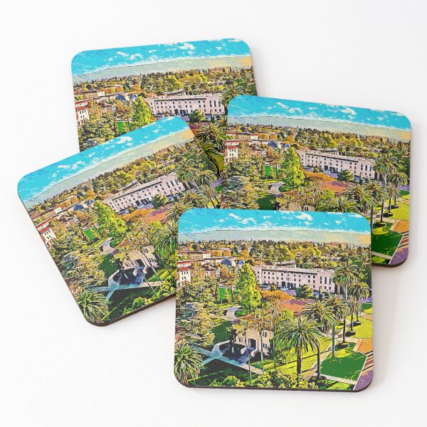 Item preview, Santa Clara University - impressionist painting designed and sold by NickoPrints.