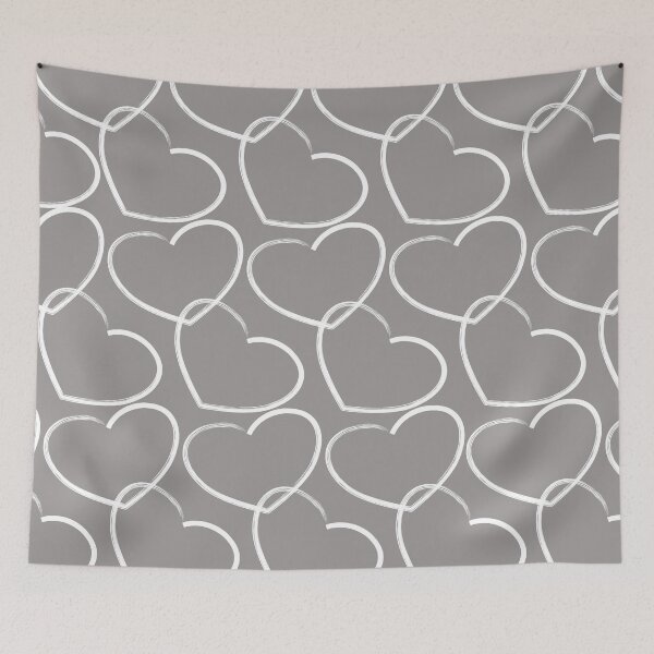 Item preview, Grey Home, Grey with Interlocking Hearts, Grey Home Decor designed and sold by mamahellfire31.
