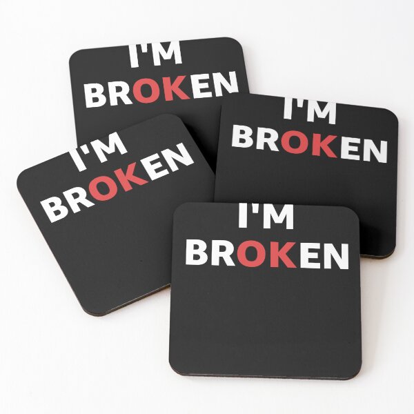 Item preview, I'm not OK Grief Keepsake I'm Broken designed and sold by enjoytheshirt.
