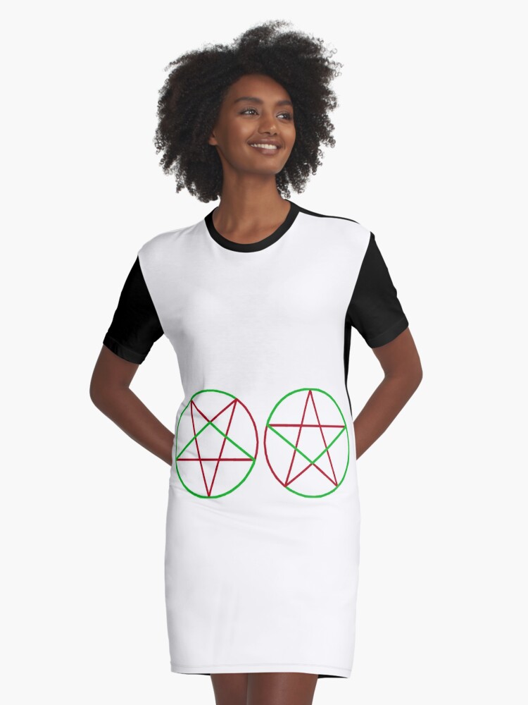 69 Pentagon Satan Devil Pentagramm Teufel Graphic T Shirt Dress By Abstract Sloth Redbubble