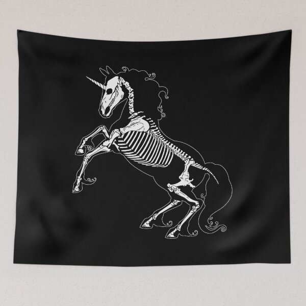 Item preview, Skeleton Unicorn designed and sold by Zefkiel.
