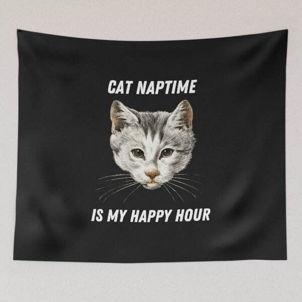 Item preview, Cat Naptime Is My Happy Hour Work From Home Office designed and sold by Nepaz-Designs.