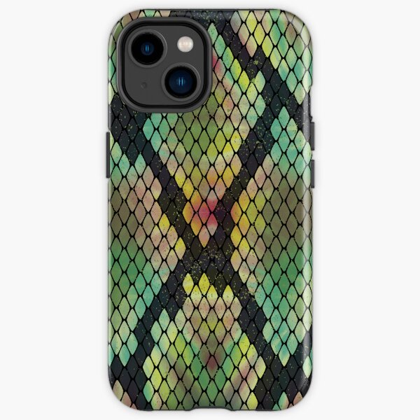 Colorful snakeskin print iPhone Tough Case