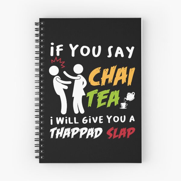 Item preview, If You Say Chai Tea I Will Give You A Thappad Slap, Funny Desi Gift, desilady, desi lady designed and sold by PRINTED ..