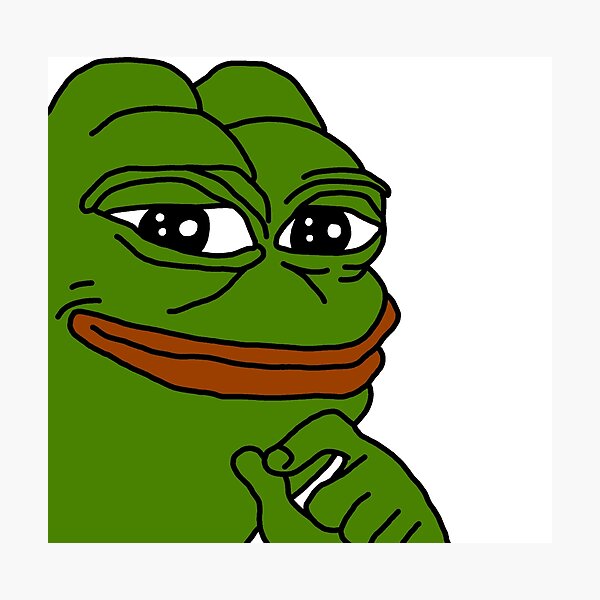 PEPE OFFIZIELLES PEPE FROSCH-MEME Fotodruck