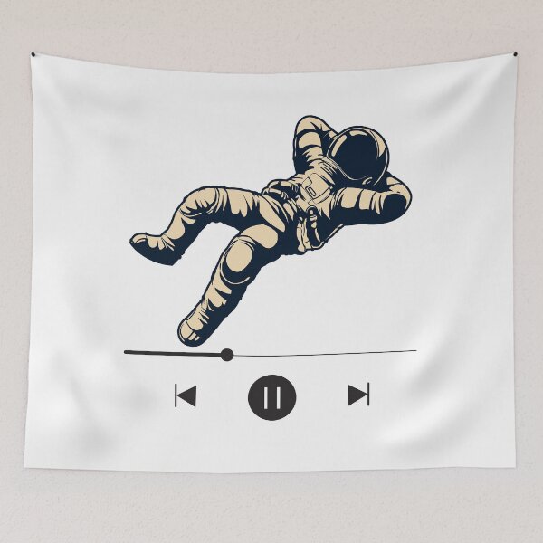 Item preview, astronaut listening to space songs designed and sold by Scopestor.