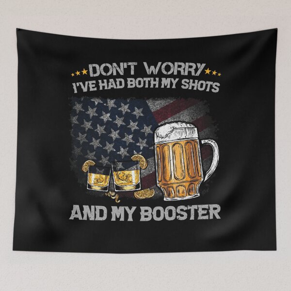 Item preview, Don't worry I've had both my shots and booster Funny Vintage Vaccine designed and sold by Creativy.