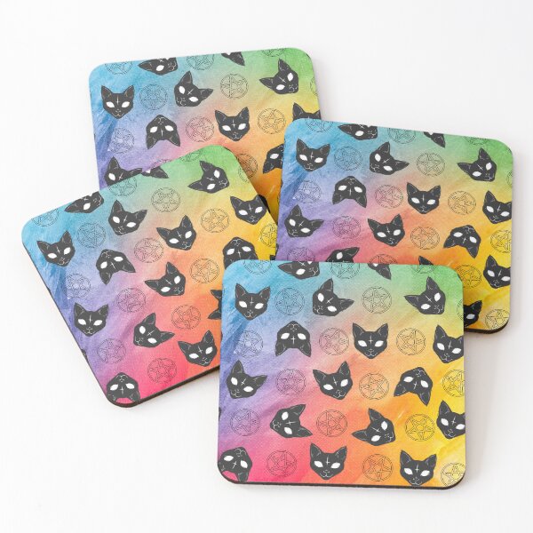 Item preview, Impresión de gatos de pentagrama designed and sold by Lylabean22.