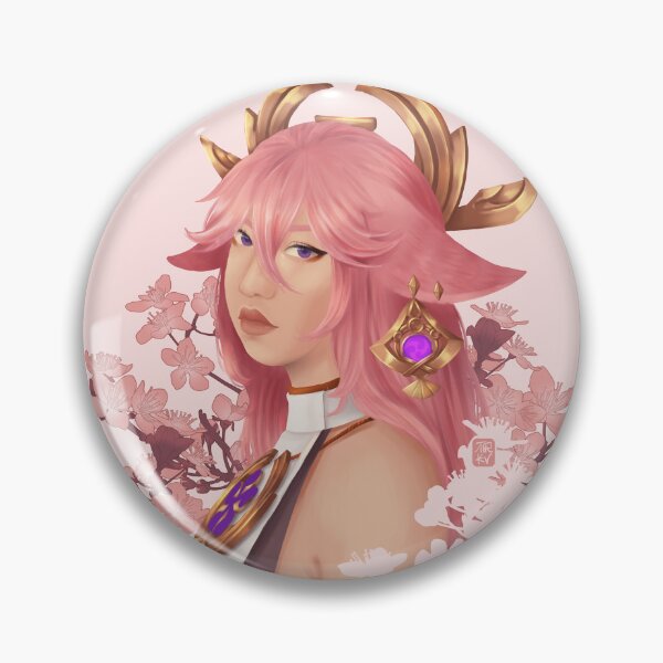 Item preview, Yae Miko, Genshin Impact designed and sold by Kuroi Kitsune Art.