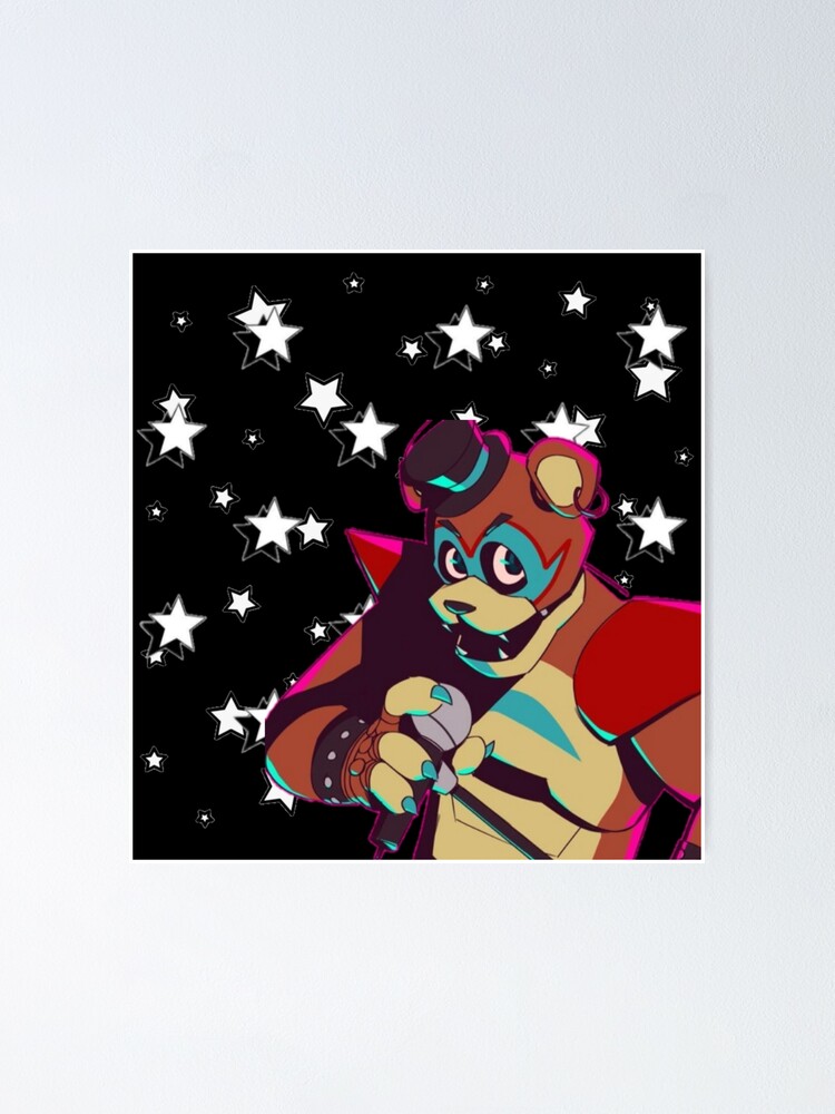 Glamrock Freddy (Security Breach) Fnaf Poster/ Art Print